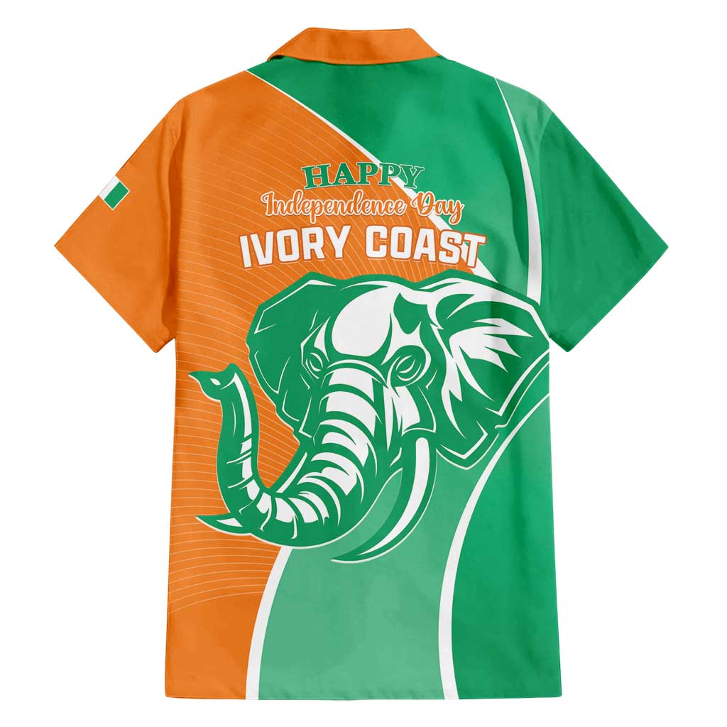 Ivory Coast Independence Day Family Matching Off Shoulder Maxi Dress and Hawaiian Shirt Cote d Ivoire Elephant - Wonder Print Shop