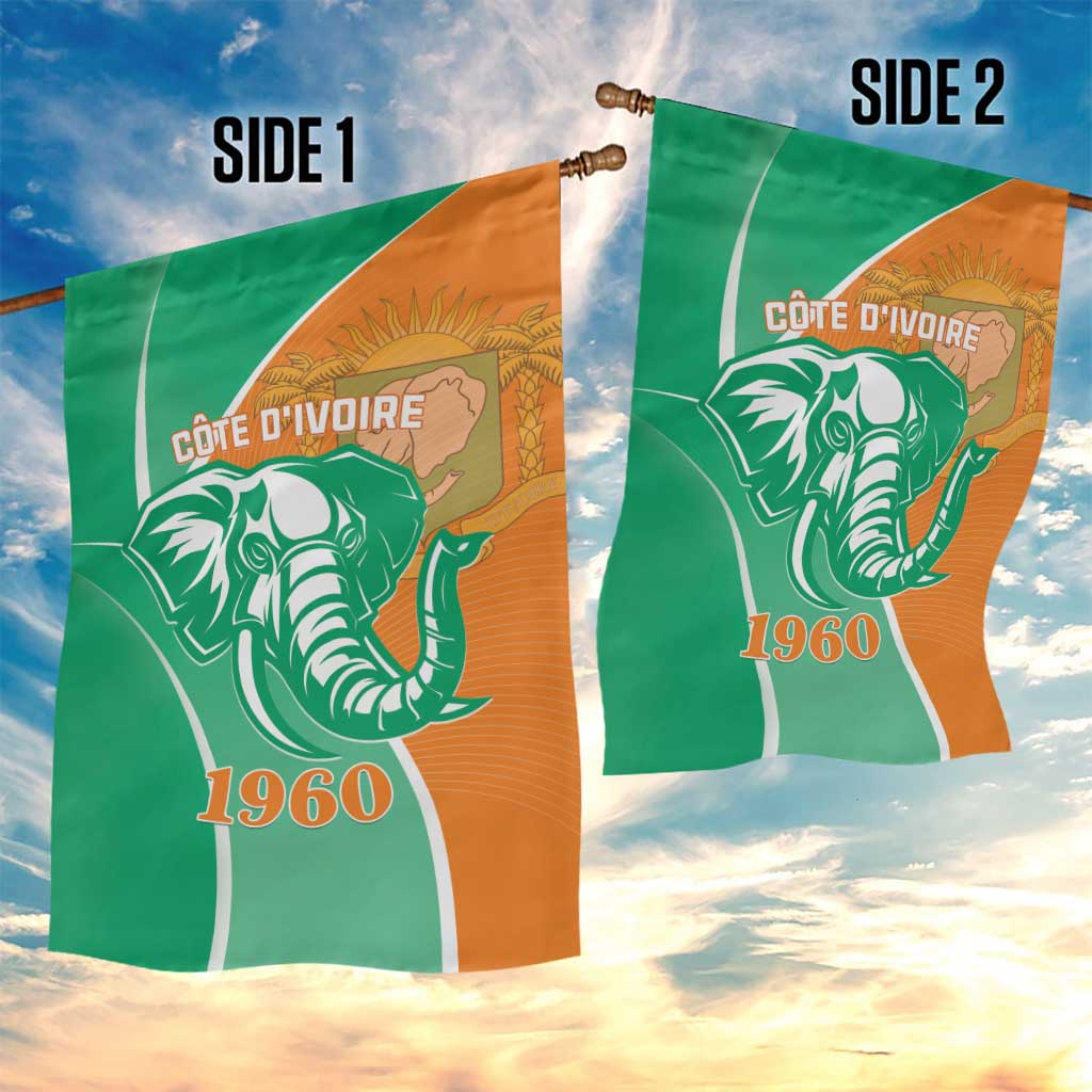 Ivory Coast Independence Day Garden Flag Cote d Ivoire Elephant - Wonder Print Shop