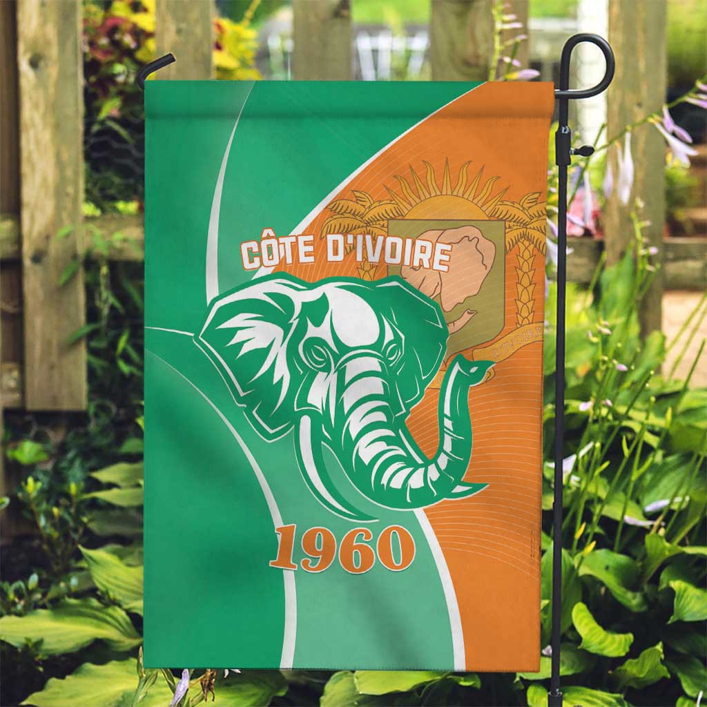 Ivory Coast Independence Day Garden Flag Cote d Ivoire Elephant - Wonder Print Shop