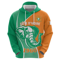 Ivory Coast Independence Day Hoodie Cote d Ivoire Elephant - Wonder Print Shop