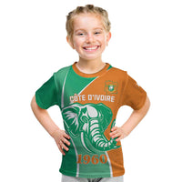 Ivory Coast Independence Day Kid T Shirt Cote d Ivoire Elephant - Wonder Print Shop