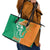 Ivory Coast Independence Day Leather Tote Bag Cote d Ivoire Elephant - Wonder Print Shop