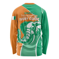 Ivory Coast Independence Day Long Sleeve Shirt Cote d Ivoire Elephant - Wonder Print Shop