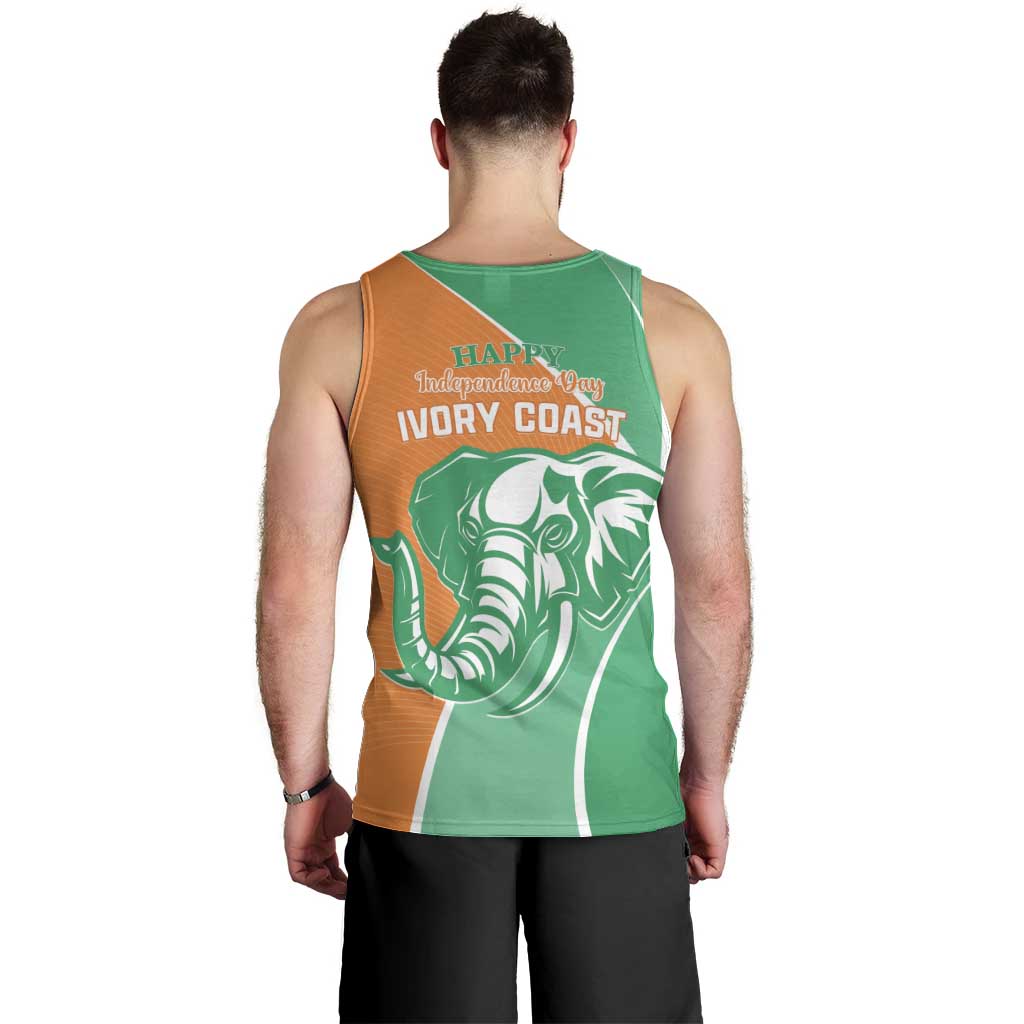 Ivory Coast Independence Day Men Tank Top Cote d Ivoire Elephant - Wonder Print Shop