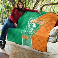 Ivory Coast Independence Day Quilt Cote d Ivoire Elephant - Wonder Print Shop