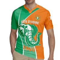 Ivory Coast Independence Day Rugby Jersey Cote d Ivoire Elephant - Wonder Print Shop