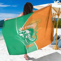 Ivory Coast Independence Day Sarong Cote d Ivoire Elephant - Wonder Print Shop