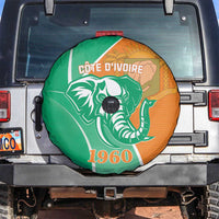 Ivory Coast Independence Day Spare Tire Cover Cote d Ivoire Elephant - Wonder Print Shop
