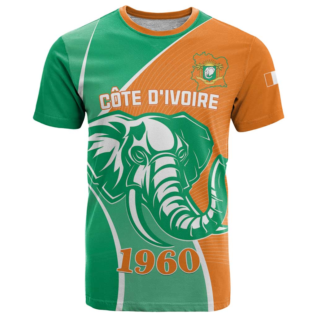 Ivory Coast Independence Day T Shirt Cote d Ivoire Elephant - Wonder Print Shop