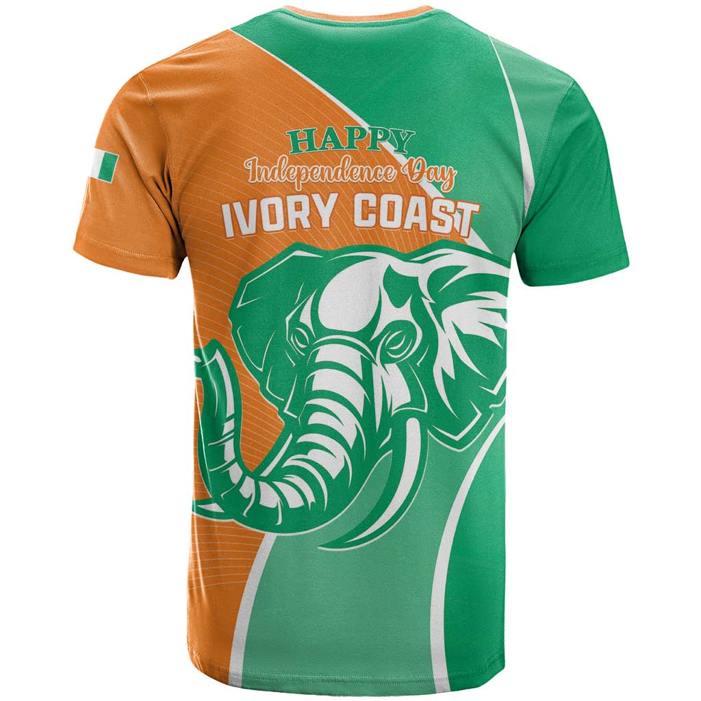 Ivory Coast Independence Day T Shirt Cote d Ivoire Elephant - Wonder Print Shop