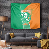 Ivory Coast Independence Day Tapestry Cote d Ivoire Elephant - Wonder Print Shop