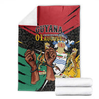 Guyana Emancipation Day Blanket Jaguar Skin Pattern - Wonder Print Shop