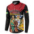 Personalized Guyana Emancipation Day Button Sweatshirt Jaguar Skin Pattern - Wonder Print Shop