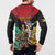 Personalized Guyana Emancipation Day Button Sweatshirt Jaguar Skin Pattern - Wonder Print Shop