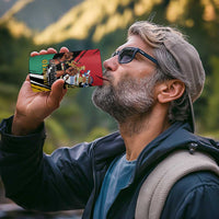 Personalized Guyana Emancipation Day 4 in 1 Can Cooler Tumbler Jaguar Skin Pattern - Wonder Print Shop