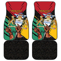 Guyana Emancipation Day Car Mats Jaguar Skin Pattern - Wonder Print Shop