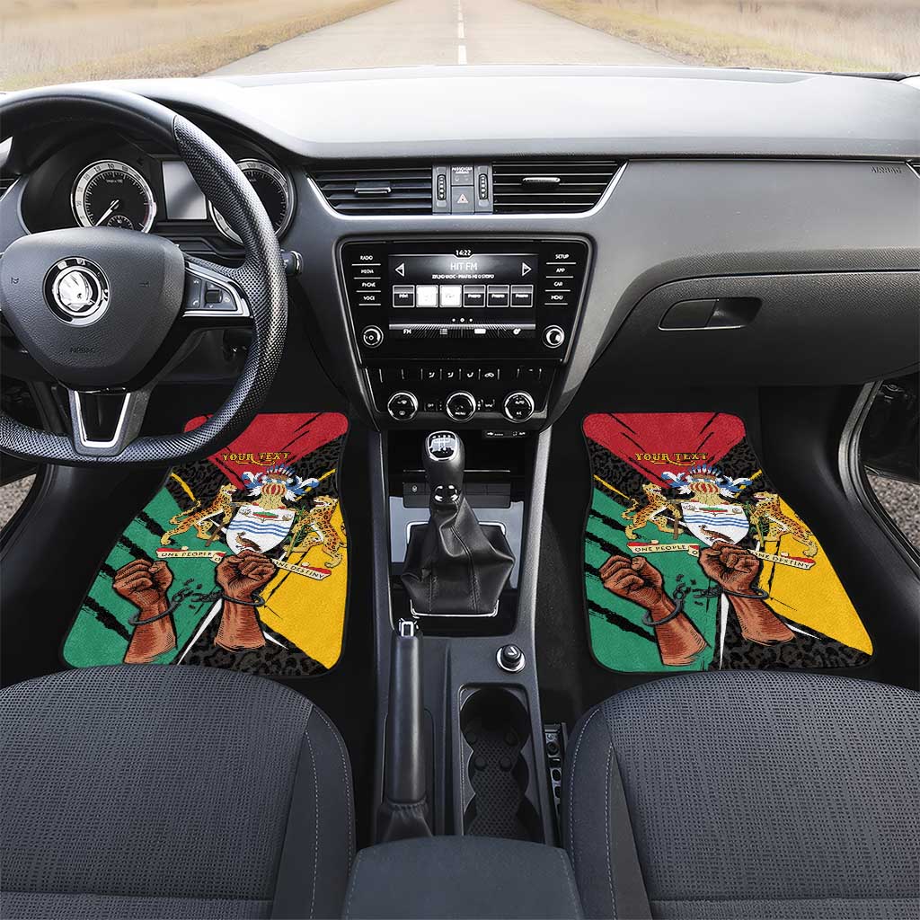 Guyana Emancipation Day Car Mats Jaguar Skin Pattern - Wonder Print Shop