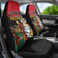 Guyana Emancipation Day Car Seat Cover Jaguar Skin Pattern - Wonder Print Shop