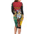 Personalized Guyana Emancipation Day Family Matching Long Sleeve Bodycon Dress and Hawaiian Shirt Jaguar Skin Pattern - Wonder Print Shop