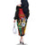 Personalized Guyana Emancipation Day Family Matching Off The Shoulder Long Sleeve Dress and Hawaiian Shirt Jaguar Skin Pattern - Wonder Print Shop
