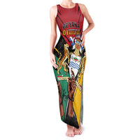 Personalized Guyana Emancipation Day Family Matching Tank Maxi Dress and Hawaiian Shirt Jaguar Skin Pattern - Wonder Print Shop