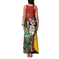 Personalized Guyana Emancipation Day Family Matching Tank Maxi Dress and Hawaiian Shirt Jaguar Skin Pattern - Wonder Print Shop