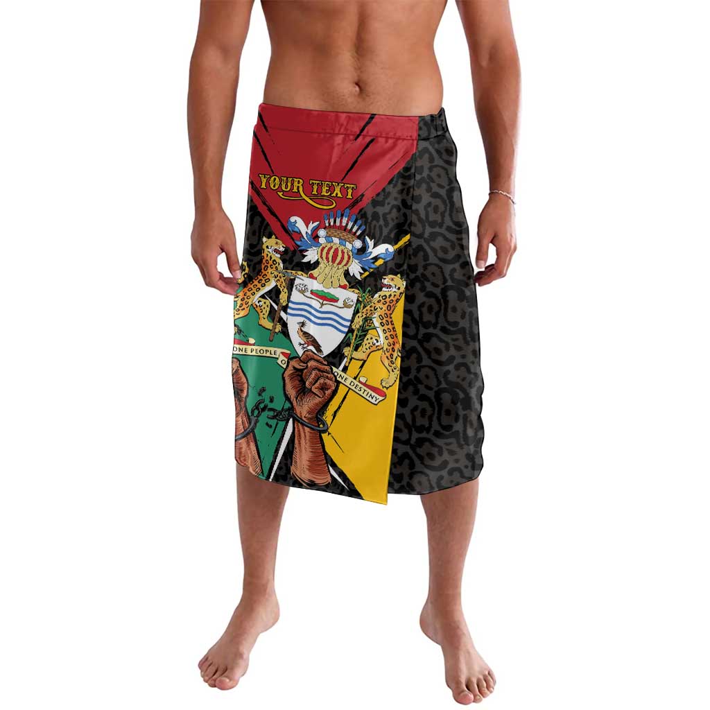 Personalized Guyana Emancipation Day Lavalava Jaguar Skin Pattern - Wonder Print Shop