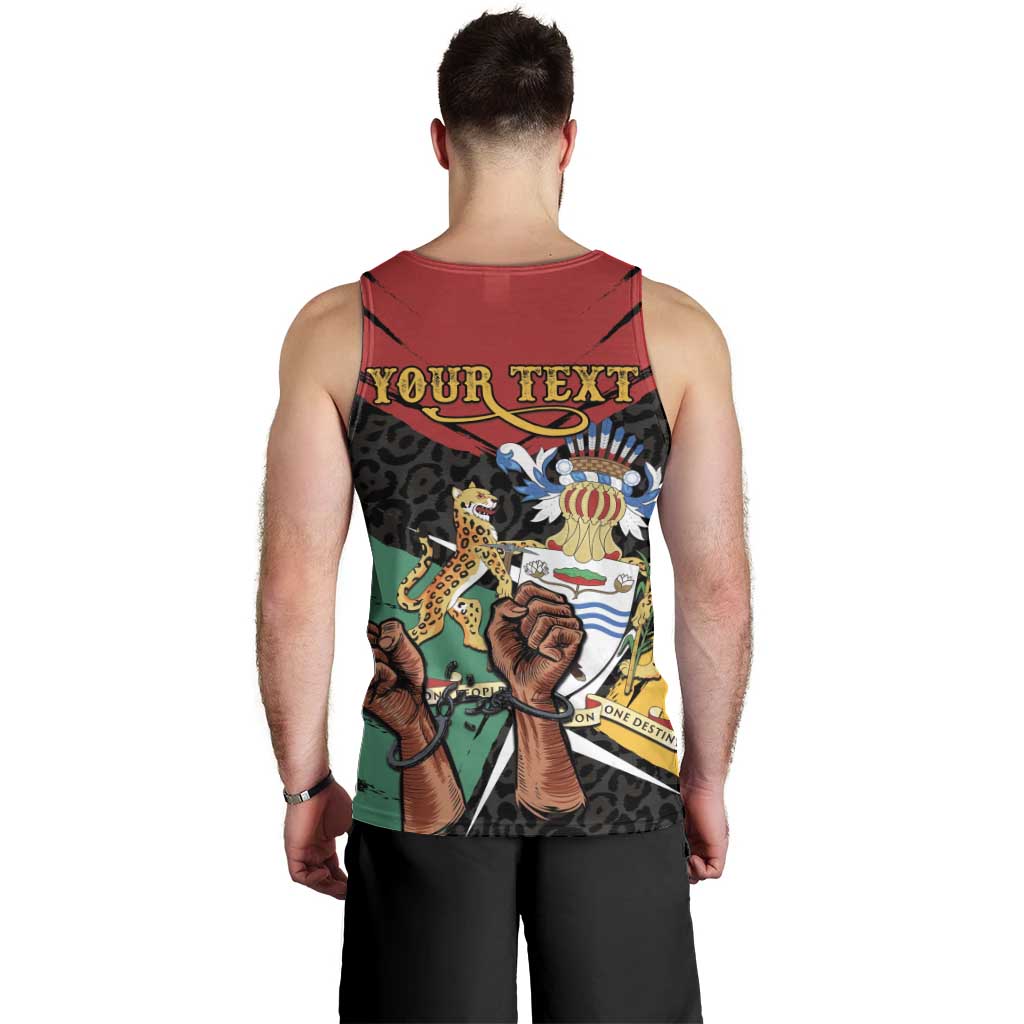 Personalized Guyana Emancipation Day Men Tank Top Jaguar Skin Pattern - Wonder Print Shop