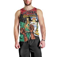Personalized Guyana Emancipation Day Men Tank Top Jaguar Skin Pattern - Wonder Print Shop