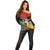 Personalized Guyana Emancipation Day Off Shoulder Sweater Jaguar Skin Pattern - Wonder Print Shop