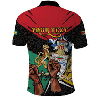 Personalized Guyana Emancipation Day Polo Shirt Jaguar Skin Pattern - Wonder Print Shop