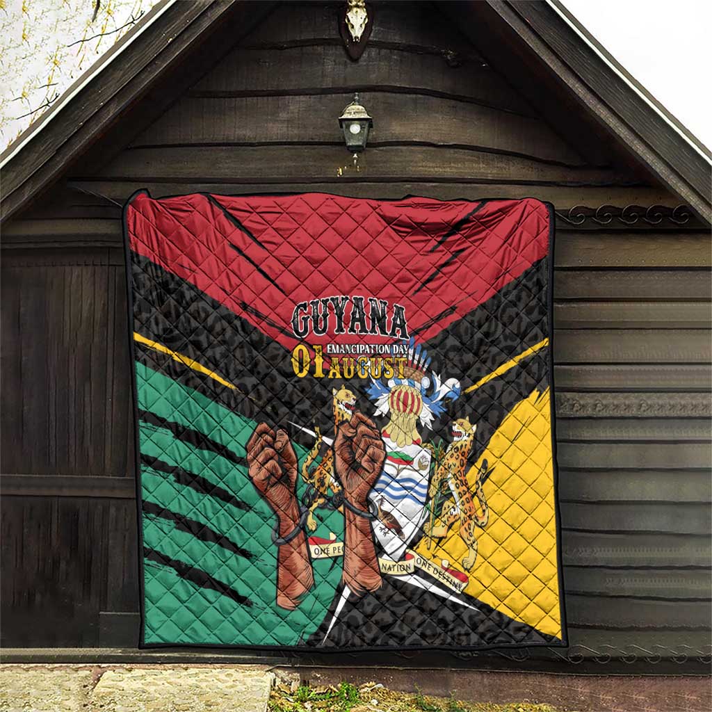 Guyana Emancipation Day Quilt Jaguar Skin Pattern - Wonder Print Shop