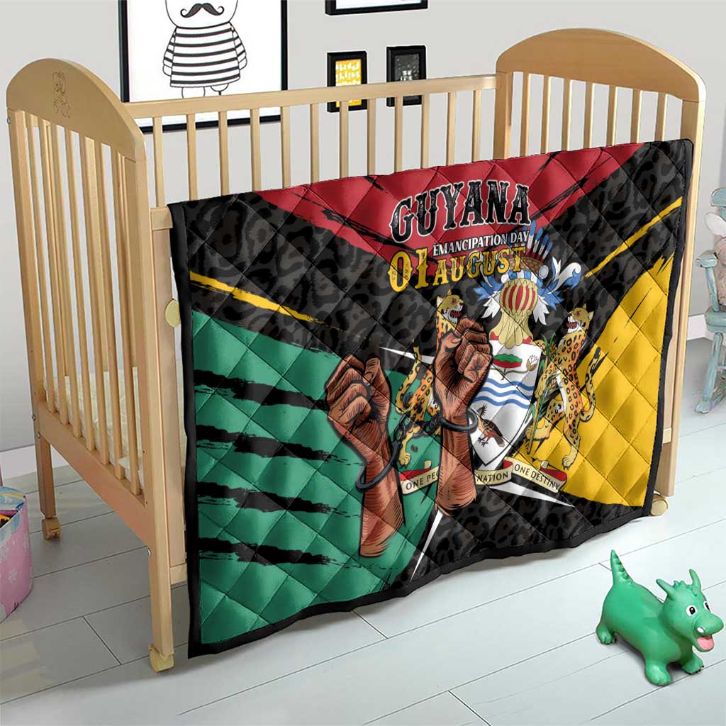Guyana Emancipation Day Quilt Jaguar Skin Pattern - Wonder Print Shop