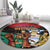 Guyana Emancipation Day Round Carpet Jaguar Skin Pattern - Wonder Print Shop