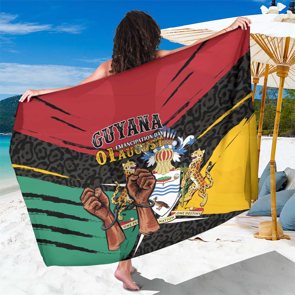 Guyana Emancipation Day Sarong Jaguar Skin Pattern - Wonder Print Shop
