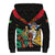 Personalized Guyana Emancipation Day Sherpa Hoodie Jaguar Skin Pattern - Wonder Print Shop