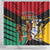 Guyana Emancipation Day Shower Curtain Jaguar Skin Pattern - Wonder Print Shop
