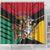 Guyana Emancipation Day Shower Curtain Jaguar Skin Pattern - Wonder Print Shop