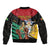 Personalized Guyana Emancipation Day Sleeve Zip Bomber Jacket Jaguar Skin Pattern - Wonder Print Shop