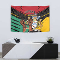 Guyana Emancipation Day Tapestry Jaguar Skin Pattern - Wonder Print Shop
