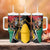 Personalized Guyana Emancipation Day Tumbler With Handle Jaguar Skin Pattern - Wonder Print Shop