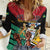 Personalized Guyana Emancipation Day Women Casual Shirt Jaguar Skin Pattern - Wonder Print Shop