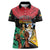 Personalized Guyana Emancipation Day Women Polo Shirt Jaguar Skin Pattern - Wonder Print Shop