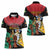 Personalized Guyana Emancipation Day Women Polo Shirt Jaguar Skin Pattern - Wonder Print Shop