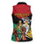 Personalized Guyana Emancipation Day Women Sleeveless Polo Shirt Jaguar Skin Pattern - Wonder Print Shop