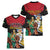 Personalized Guyana Emancipation Day Women V-Neck T-Shirt Jaguar Skin Pattern - Wonder Print Shop