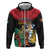 Personalized Guyana Emancipation Day Zip Hoodie Jaguar Skin Pattern - Wonder Print Shop