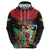Personalized Guyana Emancipation Day Zip Hoodie Jaguar Skin Pattern - Wonder Print Shop