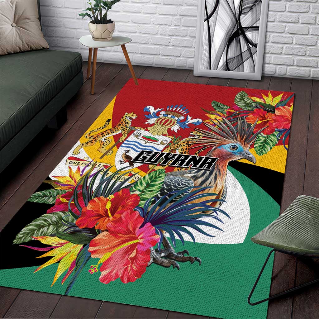 Guyana Canje Pheasant Area Rug Tropical Flowers - Wonder Print Shop