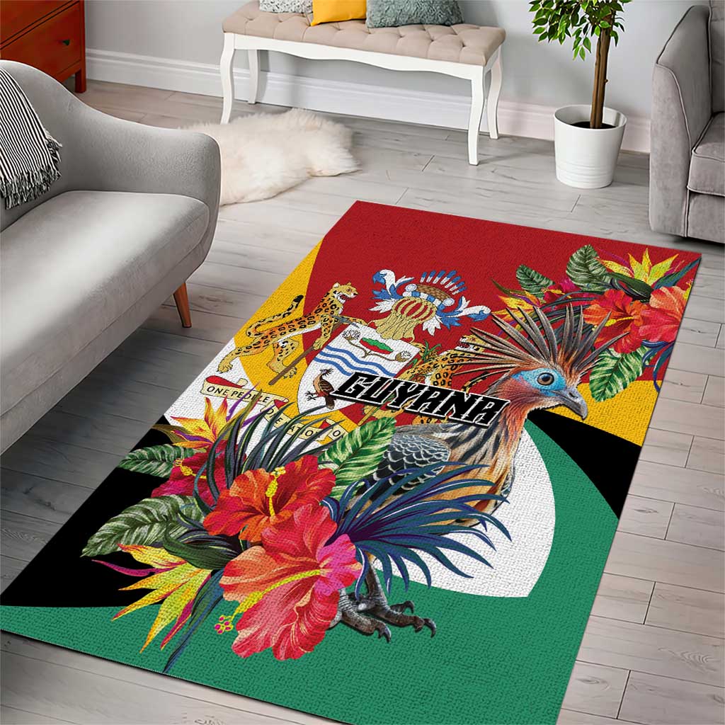 Guyana Canje Pheasant Area Rug Tropical Flowers - Wonder Print Shop